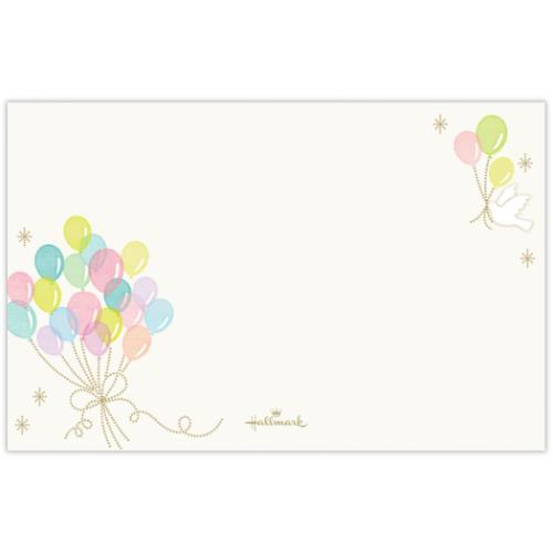 メッセージカード ミニメッセージカードセット 4枚セット セット風船と鳥 かわいい グッズ メール便可