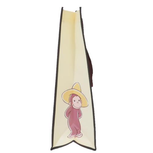 おさるのジョージ 手提げかばん 不織布バッグ あくびモンキー 絵本キャラクター グッズ