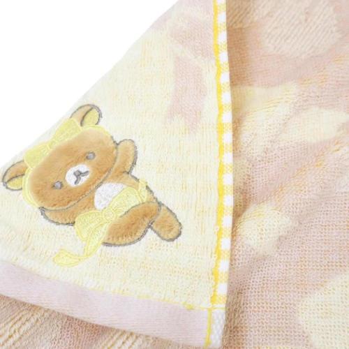 リラックマ ハンカチタオル ミニタオル リラノワリボン サンエックス キャラクター グッズ メール便可