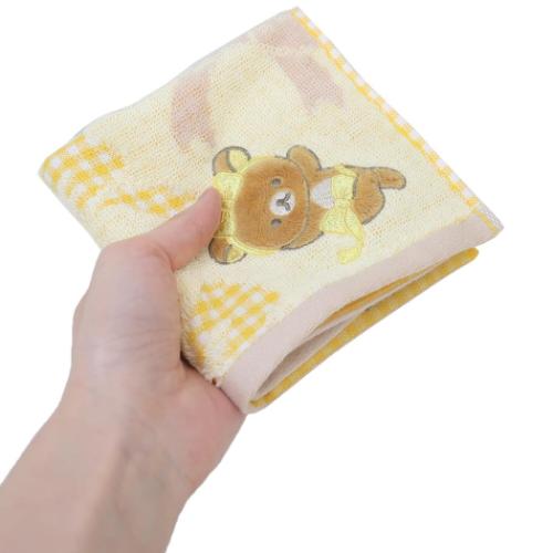 リラックマ ハンカチタオル ミニタオル リラノワリボン サンエックス キャラクター グッズ メール便可