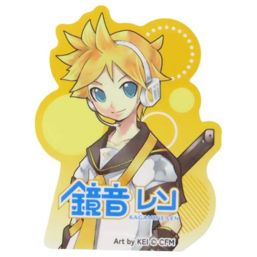 初音ミク ダイカットシール ステッカー 鏡音レン ピアプロキャラクターズ キャラクター グッズ メール便可