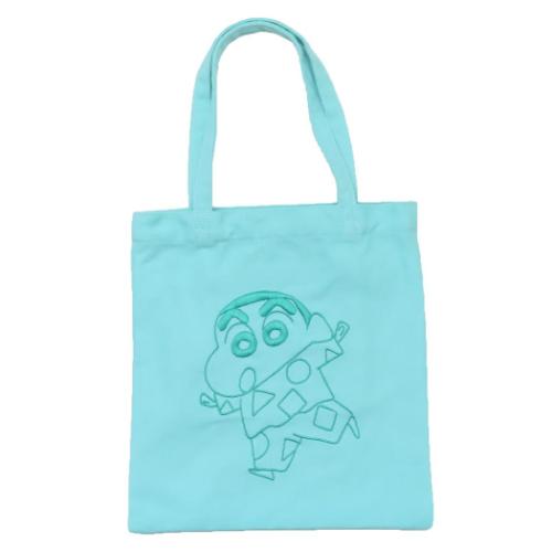 クレヨンしんちゃん トートバッグ 刺繍ミニトート パジャマ柄 アニメキャラクター グッズ メール便可