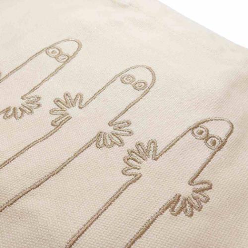 ムーミン トートバッグ 刺繍ミニトート ニョロニョロ 北欧 キャラクター グッズ メール便可