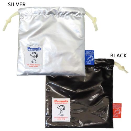 スヌーピー 巾着袋 きんちゃく メタリック ピーナッツ キャラクター グッズ メール便可