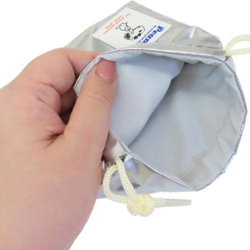 スヌーピー 巾着袋 きんちゃく メタリック ピーナッツ キャラクター グッズ メール便可