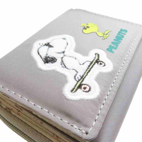 スヌーピー ミニウォレット コンパクト三つ折り財布 GY ジョークール ピーナッツ キャラクター グッズ