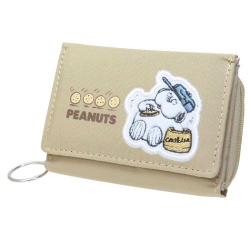 スヌーピー ミニウォレット コンパクト三つ折り財布 BE オラフ ピーナッツ キャラクター グッズ