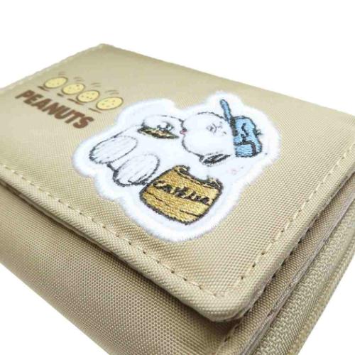 スヌーピー ミニウォレット コンパクト三つ折り財布 BE オラフ ピーナッツ キャラクター グッズ
