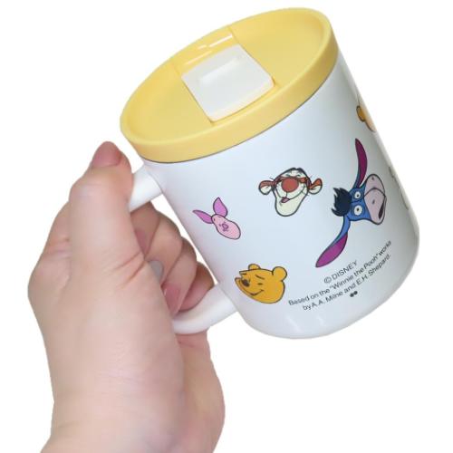 くまのプーさん 保温保冷コップ フタ付ステンレスマグ 400ml POOH FUNNY FACES 2 PATTERN ディズニー キャラクター グッズ