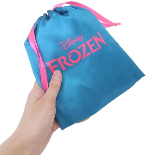 アナと雪の女王 巾着袋 リボン巾着 横顔 ディズニー キャラクター グッズ メール便可