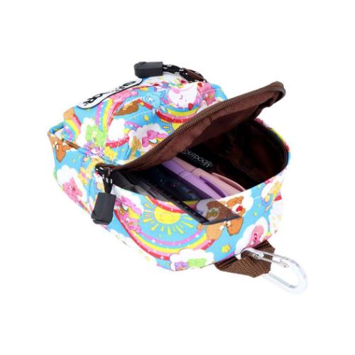 ケアベア ペンポーチ ペンケース BACK PACK OUTDOOR ブルー CareBears キャラクター グッズ