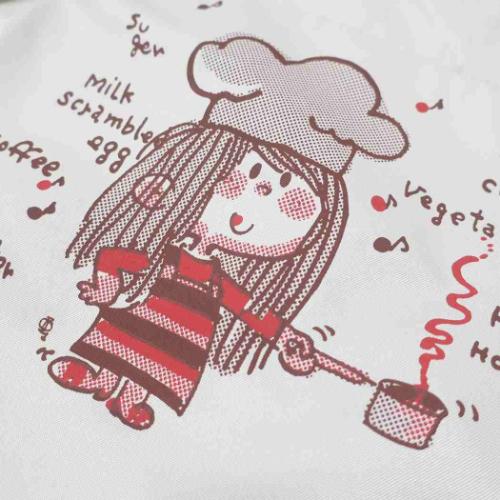 水森亜土 レディースエプロン エプロン コック キャラクター グッズ メール便可