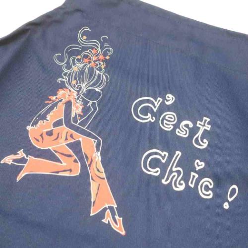 水森亜土 レディースエプロン エプロン セ シック キャラクター グッズ メール便可