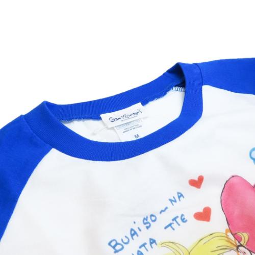 水森亜土 T-SHIRTS ラグランスリーブTシャツ 七分袖 フタリ キャラクター グッズ メール便可