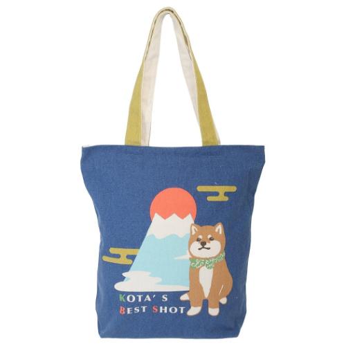 トートバッグ ファスナー付きキャンバストート コータくんと富士 サブバッグ グッズ メール便可