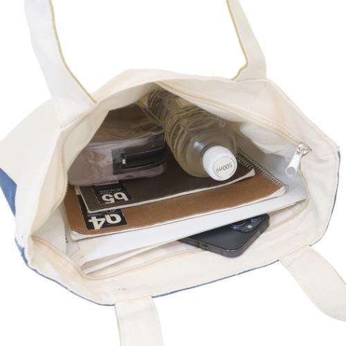 トートバッグ ファスナー付きキャンバストート コータくんと富士 サブバッグ グッズ メール便可