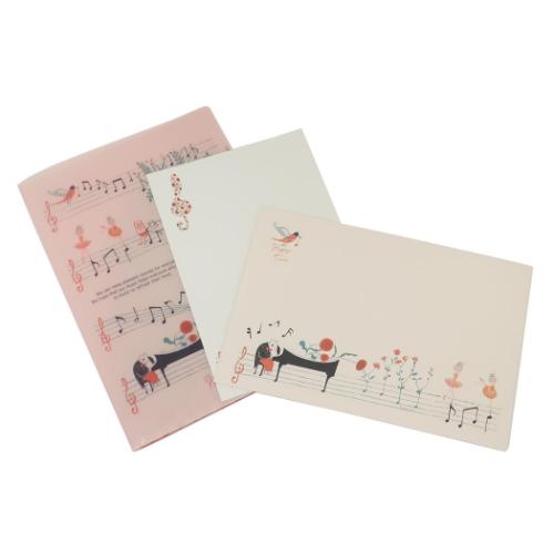 Happy Tone 手紙セット&ポケットファイル ファイル付レターセット カノン かわいい グッズ メール便可