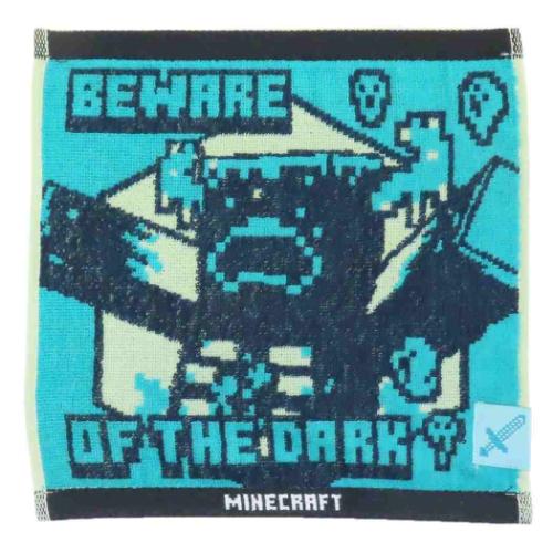 マインクラフト ミニタオル ジャガードミニタオル ウォーデン Minecraft ゲームキャラクター グッズ メール便可