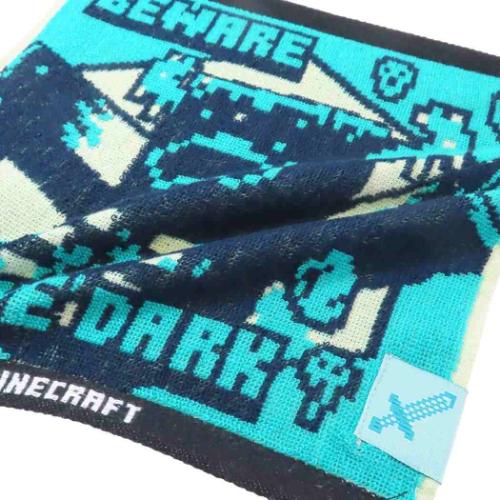 マインクラフト ミニタオル ジャガードミニタオル ウォーデン Minecraft ゲームキャラクター グッズ メール便可