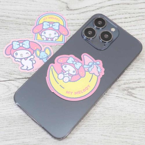マイメロディ ダイカットシール 蓄光モバイルステッカー サンリオ キャラクター グッズ メール便可