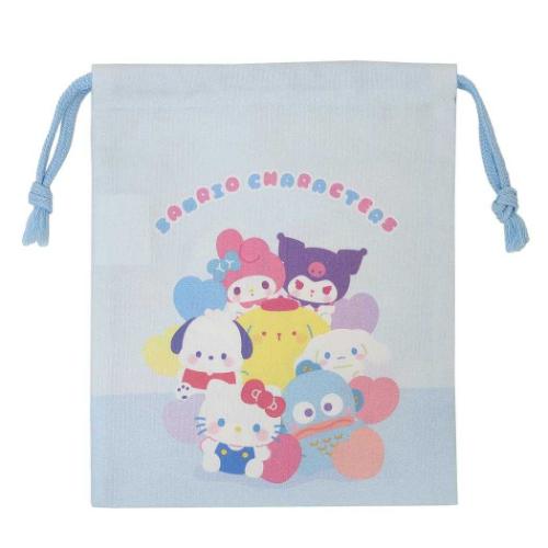 サンリオキャラクターズ 巾着袋 巾着S きんちゃくポーチ サックス サンリオ キャラクター グッズ メール便可