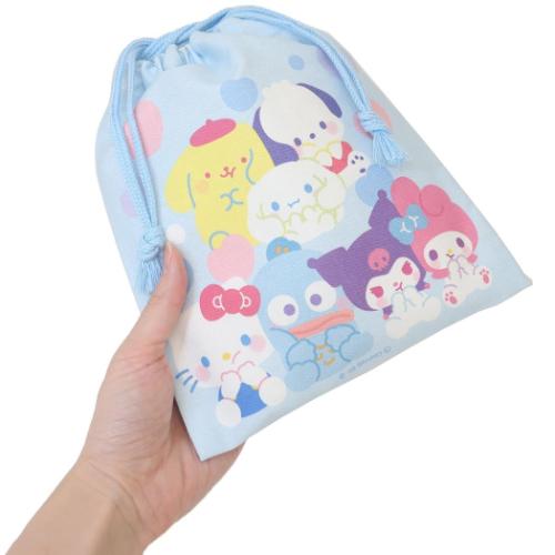 サンリオキャラクターズ 巾着袋 巾着S きんちゃくポーチ サックス サンリオ キャラクター グッズ メール便可
