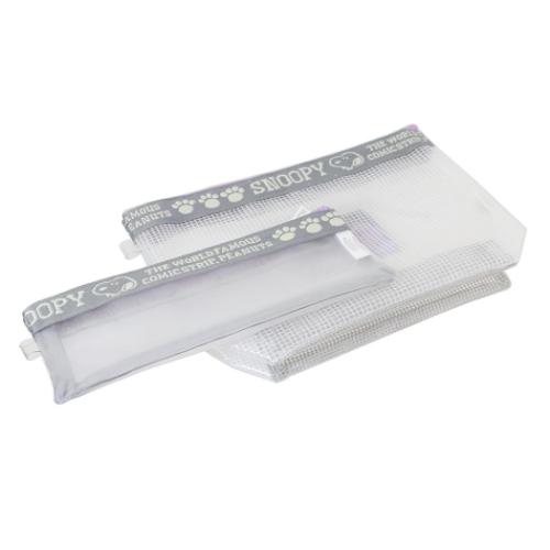 スヌーピー コスメポーチ 洗面ポーチ2Pセット GY ピーナッツ キャラクター グッズ メール便可