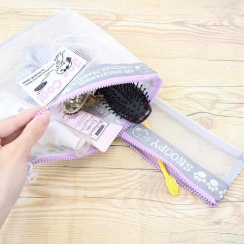 スヌーピー コスメポーチ 洗面ポーチ2Pセット GY ピーナッツ キャラクター グッズ メール便可