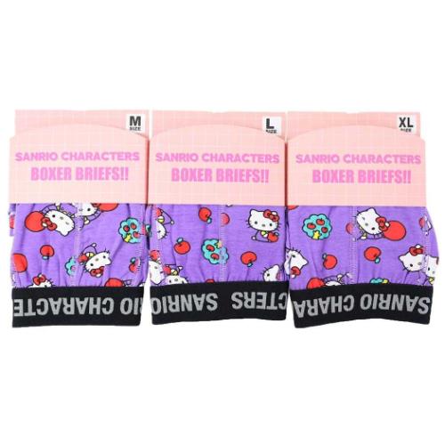 ハローキティ 男性用下着 ボクサーブリーフ りんご サンリオ キャラクター グッズ メール便可