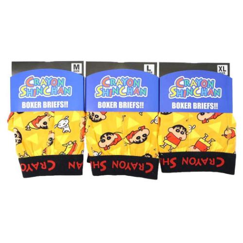 クレヨンしんちゃん 男性用下着 ボクサーブリーフ さんかく アニメキャラクター グッズ メール便可