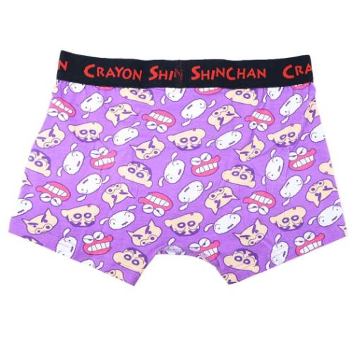 クレヨンしんちゃん 男性用下着 ボクサーブリーフ フェイスPU アニメキャラクター グッズ メール便可