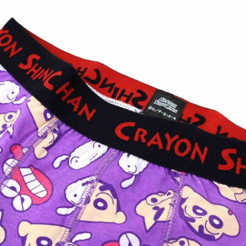クレヨンしんちゃん 男性用下着 ボクサーブリーフ フェイスPU アニメキャラクター グッズ メール便可