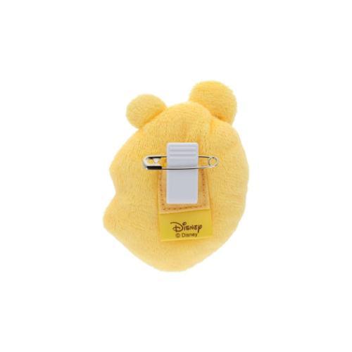 くまのプーさん マスコットバッジ ぬいぐるみクリップバッジ しかめ顔 ディズニー キャラクター グッズ メール便可