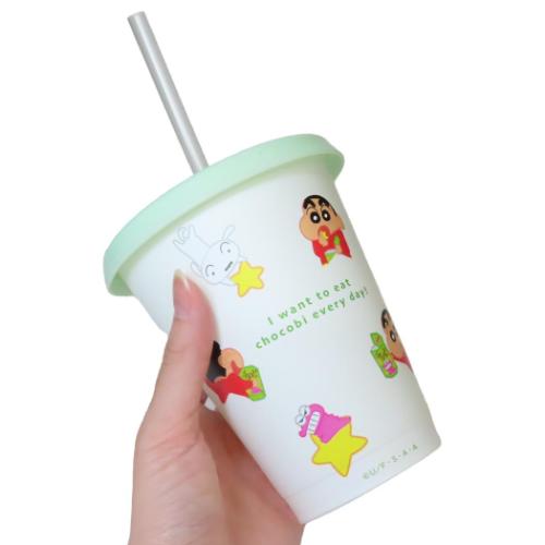 クレヨンしんちゃん プラカップ チェンジングタンブラー 450ml チョコビ アニメキャラクター グッズ
