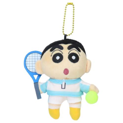 クレヨンしんちゃん マスコット ボールチェーン付き部活マスコット テニス部 アニメキャラクター グッズ