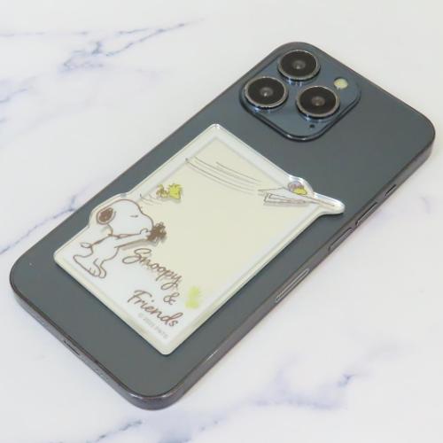 スヌーピー 鏡 アクリルミラーシール スヌーピー＆フレンズ ピーナッツ キャラクター グッズ メール便可