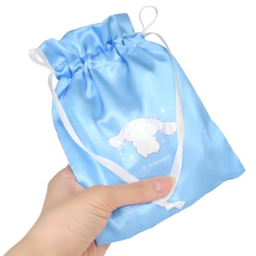 シナモロール 巾着袋 サテンきんちゃく バレエコア サンリオ キャラクター グッズ メール便可