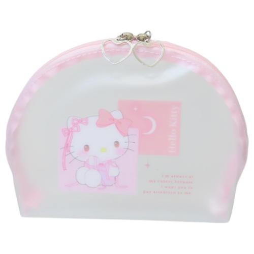 ハローキティ コスメポーチ クリアマットポーチ バレエコア サンリオ キャラクター グッズ