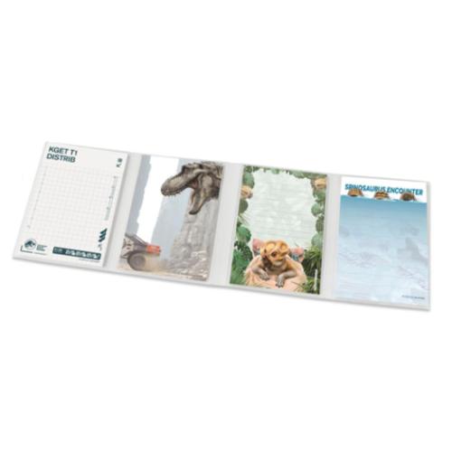 ジュラシックワールド 復活の大地 メモ帳 パタパタメモ 恐竜 映画キャラクター グッズ メール便可