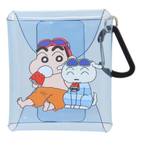 まんがクレヨンしんちゃん ミニポーチ クリアマルチケース SS 夏 原作35周年 キャラクター グッズ メール便可