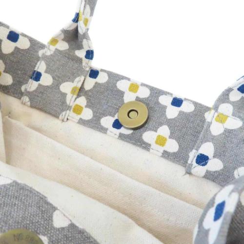 ルノ ミニトート スクエアミニトート グレイ かわいい グッズ メール便可