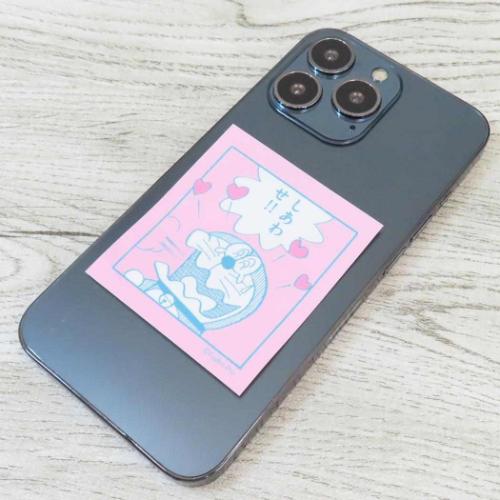 ドラえもん ダイカットシール ステッカー PINK 藤子F不二雄 アニメキャラクター グッズ メール便可