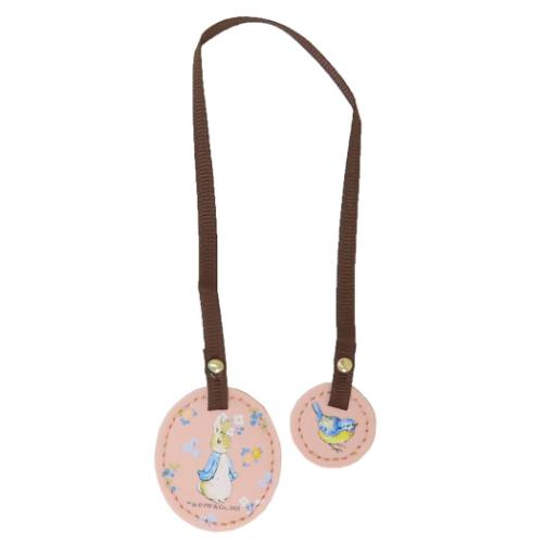 ピーターラビット しおり レザーブックマーカー シャビーシック ピンク 絵本キャラクター グッズ メール便可