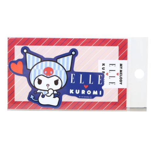 ELLExマイメロディ＆クロミ ダイカットシール ダイカットステッカー クロミ サンリオ キャラクター グッズ メール便可