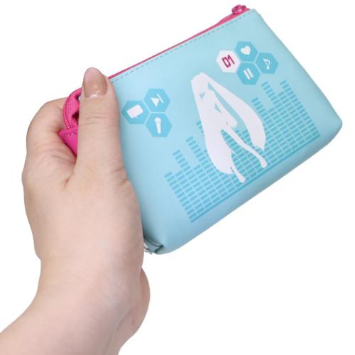 初音ミク コスメポーチ スリーポケットクリアポーチ キャラクター グッズ