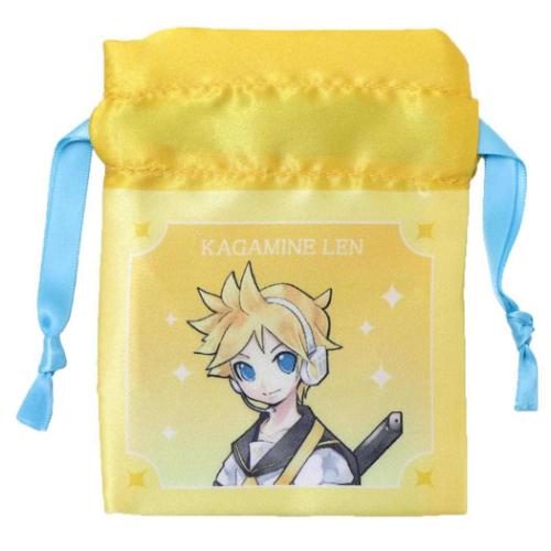 初音ミク 豆巾着 ミニ巾着 鏡音レン キャラクター グッズ メール便可