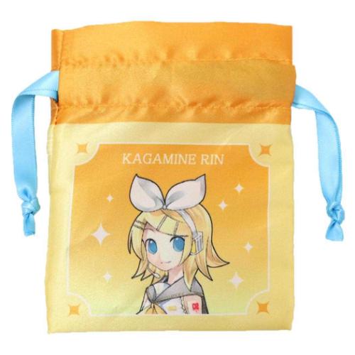 初音ミク 豆巾着 ミニ巾着 鏡音リン キャラクター グッズ メール便可