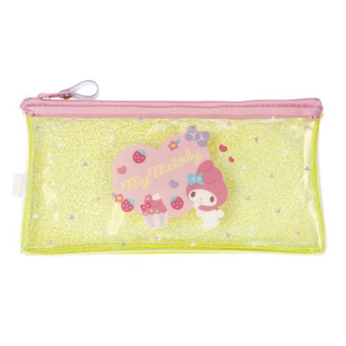 マイメロディ ペンポーチ キラキラフラットペンケース サンリオ キャラクター グッズ メール便可