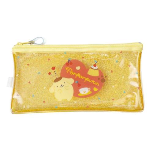 ポムポムプリン ペンポーチ キラキラフラットペンケース サンリオ キャラクター グッズ メール便可