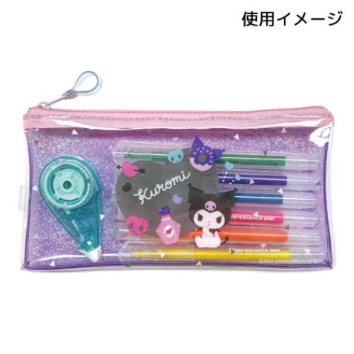 ハンギョドン ペンポーチ キラキラフラットペンケース サンリオ キャラクター グッズ メール便可